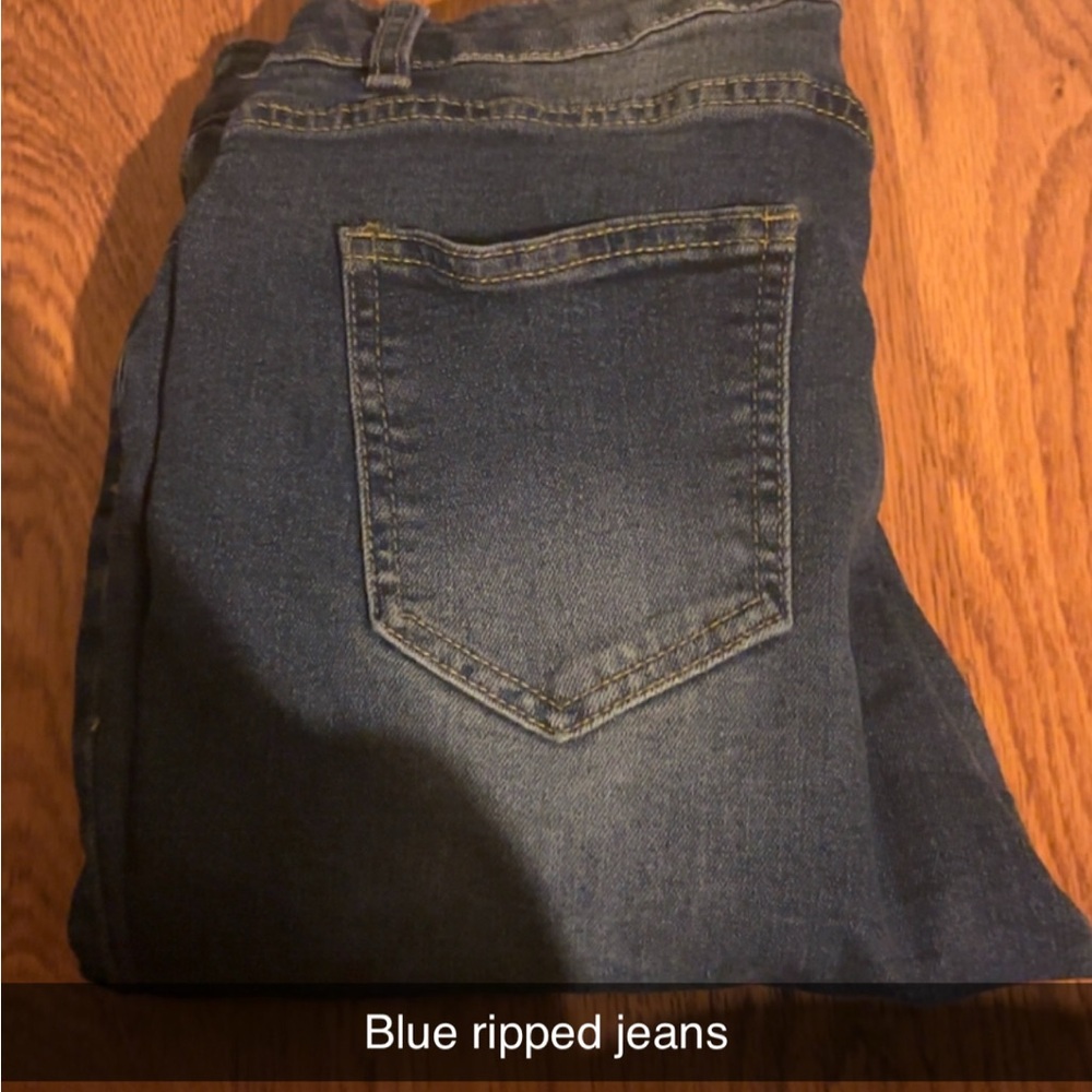 Blue Ripped Jeans